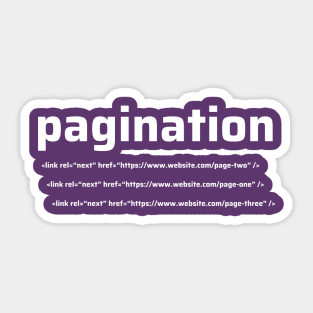 Pagination Sticker